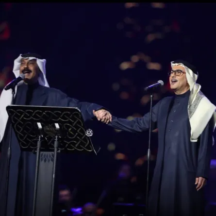 خالد الشيخ وعبدالله الرويشد - الصورة من الشركة المنظمة روتانا