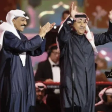 علي بن محمد وعبدالله الرويشد -الصورة من حساب  روتانا لايف على روتانا