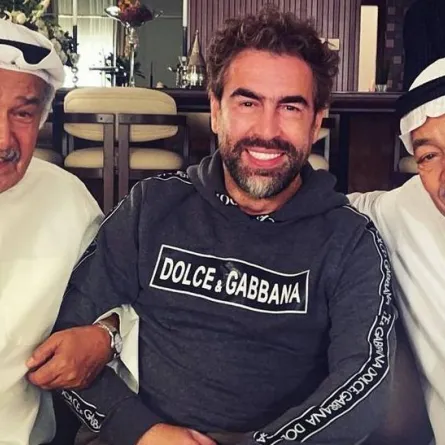 سعيد الماروق برفقة الفنان سعد الفرج والفنان جاسم النبهان - صورة من صفحته على انستغرام