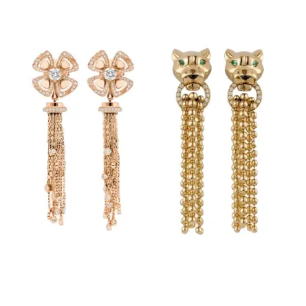 أقراط متدلية بسلسلة لشتاء 2023