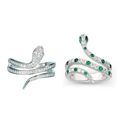 موديلات خواتم على شكل ثعبان