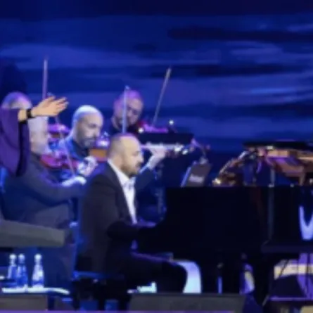 جلبير جلخ ورانيا الحاج-  الصورة من حساب الا نستغرام لـ بنش مارك