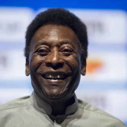 Pele at Cidade das Artes in Rio de Janeiro, Brazil, on January 15, 2018.  MAURO PIMENTEL / AFP
