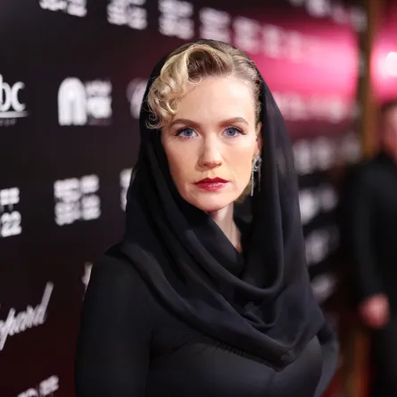 JEDDAH, SAUDI ARABIA - DECEMBER 07: January Jones attends the screening of \"Empire of Light\" at the Red Sea International Film Festival on December 07, 2022 in Jeddah, Saudi Arabia. (Photo by Tim P. Whitby/Getty Images for The Red Sea International Film Festival)"