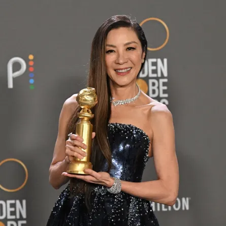  Michelle Yeoh  during the 80th annual Golden Globe Awards at The Beverly Hilton hotel in Beverly Hills, California, on January 10, 2023.Frederic J. Brown / AFP