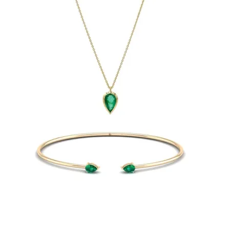 لجلب الحظ الجيد إليكِ مجوهرات مرصّعة بحجر الزمرد الزامبي