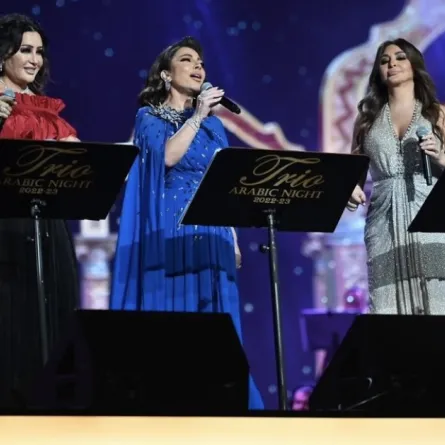 أصالة واليسا ولطيفة في تريو نايت - الصورة من حساب موسم الرياض على الانستجرام