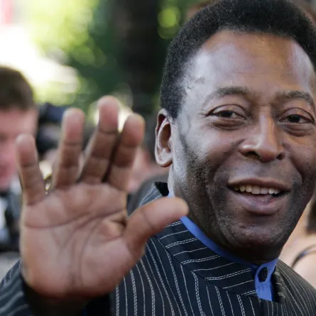 FILES) In this file photo taken on May 18, 2005, Brazilian football icon Pele , at the 58th edition of the Cannes International Film Festival. FRANCOIS GUILLOT / AFP