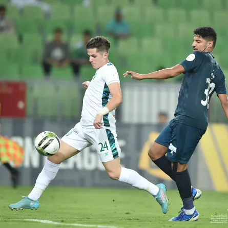 الأهلي السعودي يفوز على الشعلة بهدفين مقابل لا شيء - الصورة من حساب النادي الأهلي على تويتر