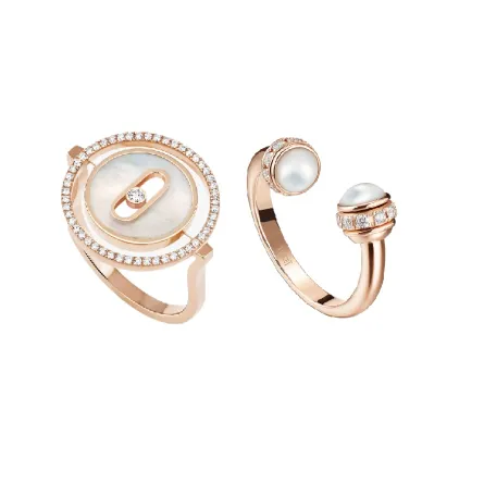 موديلات خواتم مرصعة بعرق اللؤلؤ 2023