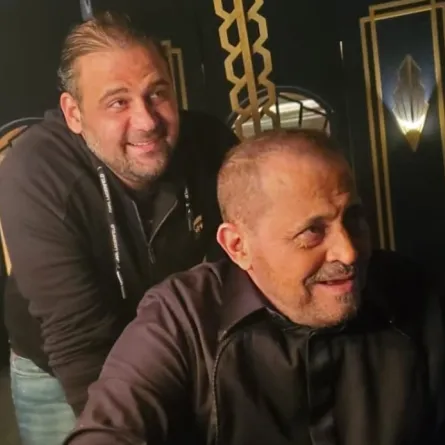 جورج وسوف ونجله وديع - الصورة من حساب وديع على انستغرام 