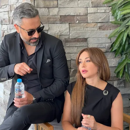 كاريس بشار وقيس الشيخ نجيب - الصورة من حساب كاريس على انستغرام