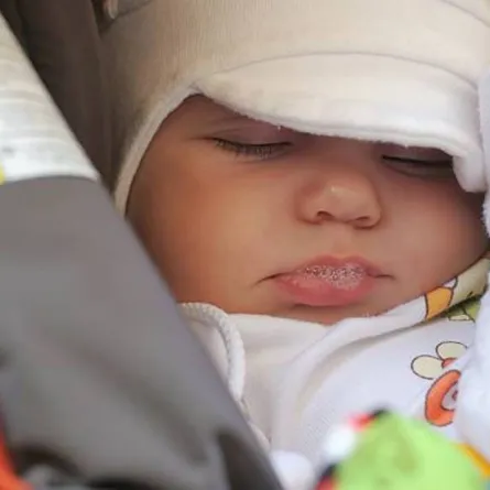 صورة لرضيع نائم