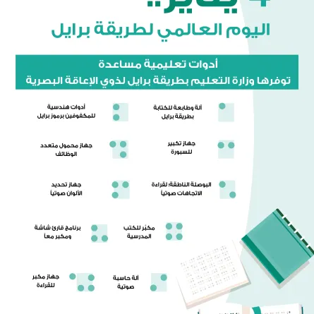 التعليم تحتفي باليوم العالمي لطريقة برايل