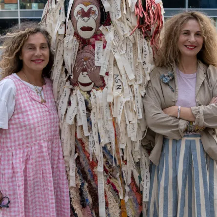 المصممتان هدى بارودي وماريا هبري 