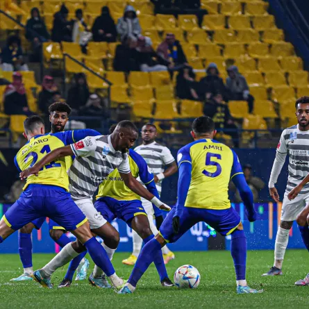 مباراة النصر السعودي ونادي الطائي - الصورة من حساب نادي الطائي السعودي على تويتر