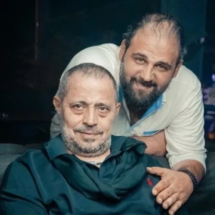 الراحل وديع ووالده جورج وسوف - الصورة من حساب وديع على انستغرام 