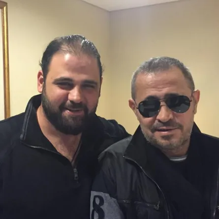 جورج وسوف وابنه وديع - الصورة من حساب الراحل وديع على انستغرام