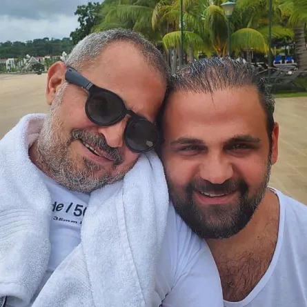 جورج وسوف وابنه الراحل وديع - الصورة من حساب وديع على انستغرام