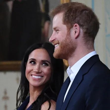  Britain's Prince Harry and Meghan, Duchess of Sussex attend a reception at Government House in Melbourne on October 18, 2018.  JULIAN SMITH / POOL / AFP