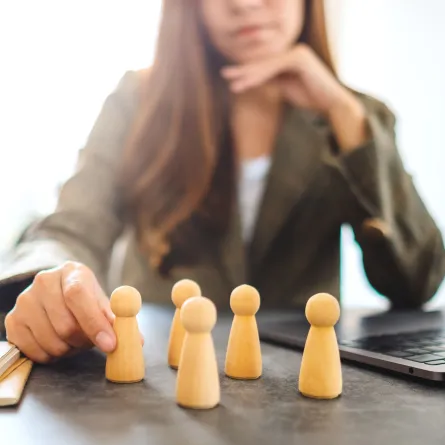 مرشحة إلى مقابلة التوظيف 