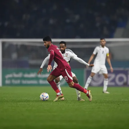 مواجهة الإمارات وقطر في خليجي 25 - الصورة من حساب خليجي 25 على تويتر