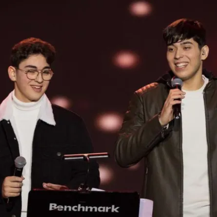 احفاد الفنان وديع الصافي-الصورة من حساب بنش مارك على الانستغرام