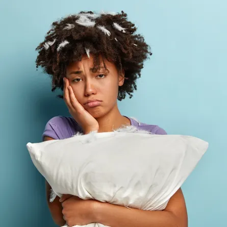 صورة لحامل قلقة بسبب قلة النوم