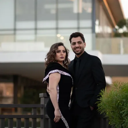 إلهام عبد البديع وزوجها وليد سامي -الصورة من حسابها على إنستغرام