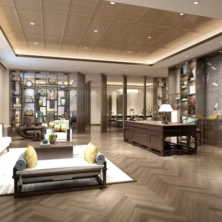 الخشب يشارك الجبس في تصميم السقف