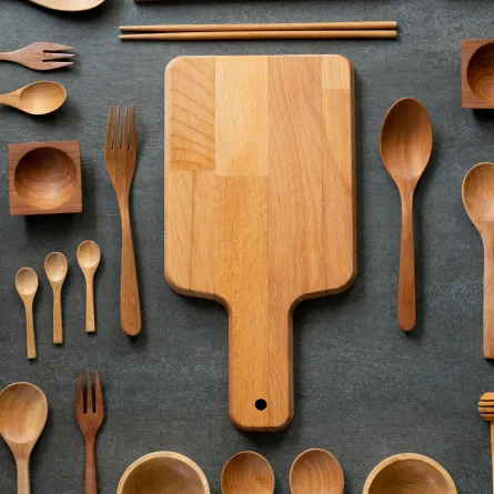 إكسسوارات المطبخ الخشبية