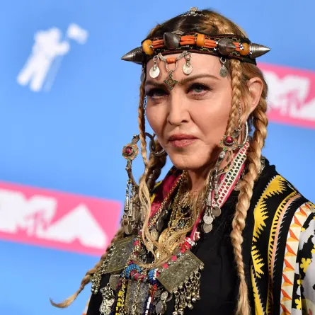 In this file photo taken on August 21, 2018, Madonna poses in the press room at the 2018 MTV Video Music Awards at Radio City Music Hall in New York City. ANGELA WEISS / AFP