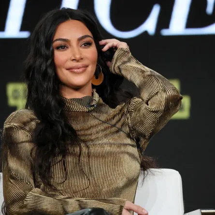 Kim Kardashian West of 'The Justice Project' speaks onstage during the 2020 Winter TCA Tour Day 12 at The Langham Huntington, Pasadena on January 18, 2020 in Pasadena, California. David Livingston/Getty Images/AFP