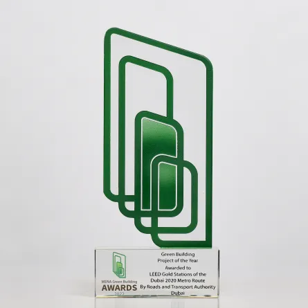 طرق ومواصلات دبي تفوز بجائزة الشرق الأوسط وشمال إفريقيا للأبنية الخضراء. الصورة من تويتر هيئة الطرق والمواصلات