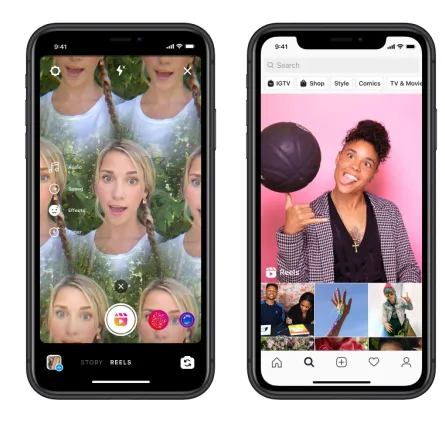 طريقة إنشاء Reels في إنستغرام- الصورة من موقع انستغرام الرسمي على الإنترنت