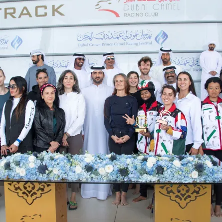 ختام سباق الهجن- الصورة من مركز حمدان بن محمد لإحياء التراث 