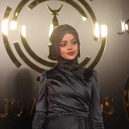عبير الصغير في حفل Joy Awards 2023-الصورة من المركز الإعلامي لموسم الرياض
