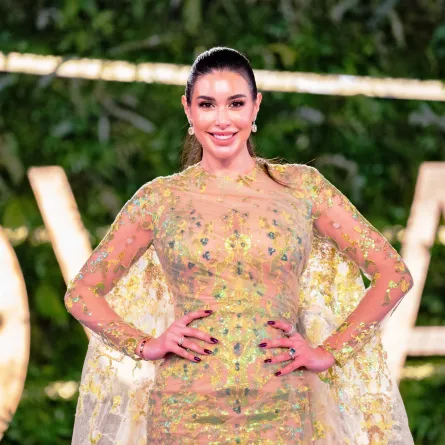 ياسمين صبري في حفل Joy Awards 2023-الصورة من المركز الإعلامي لموسم الرياض