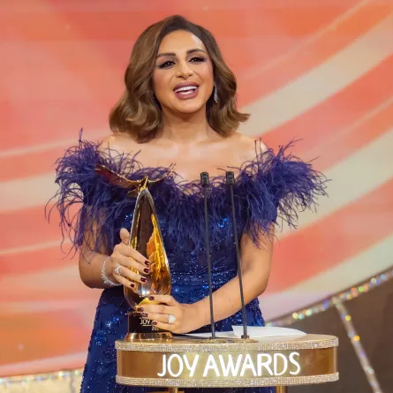 أنغام في حفل Joy Awards 2023-الصورة من المركز الإعلامي لموسم الرياض