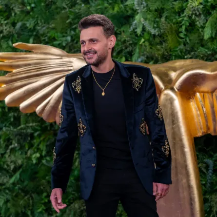 رامز جلال في حفل Joy Awards 2023-الصورة من المركز الإعلامي لموسم الرياض