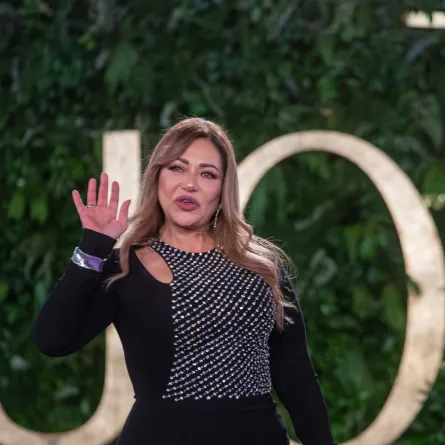 ليلى علوي في حفل Joy Awards-الصورة من المركز الإعلامي لموسم الرياض
