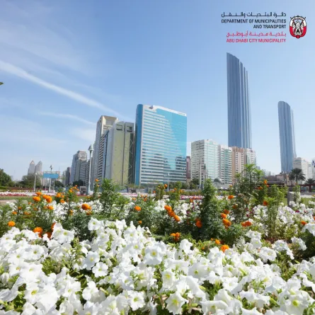  بلدية مدينة أبوظبي تحرص على تشكيل وتوزيع الزهور