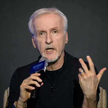 Canadian filmmaker James Cameron speaks during a press conference to promote his new film Avatar: The Way of Water in Seoul on December 9, 2022. Anthony WALLACE / AFP