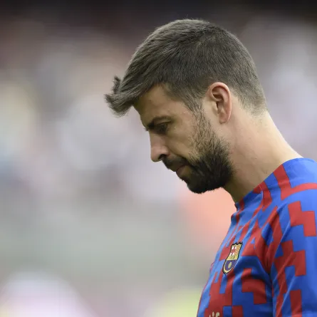  Gerard Pique at the Camp Nou stadium in Barcelona on September 17, 2022. Josep LAGO / AFP
