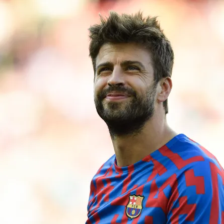 Spanish defender Gerard Pique reacts before the start of the Spanish League football match between FC Barcelona and Real Valladolid FC at the Camp Nou stadium in Barcelona on August 28, 2022. Josep LAGO / AFP