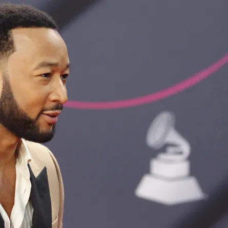 US singer-songwriter John Legend arrives for the 23rd Annual Latin Grammy awards at the Mandalay Bay's Michelob Ultra Arena in Las Vegas, Nevada, on November 17, 2022. Ronda CHURCHILL / AFP