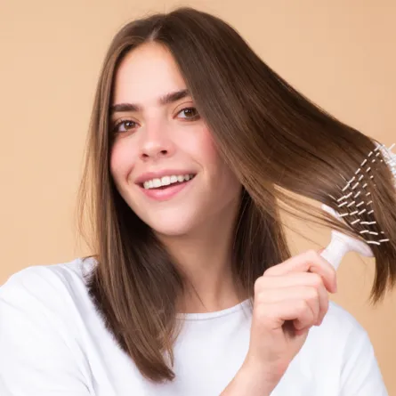 كيراتين منزلي لتنعيم الشعر