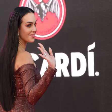 Argentine model Georgina Rodriguez arrives for the 23rd Annual Latin Grammy awards at the Mandalay Bay's Michelob Ultra Arena in Las Vegas, Nevada, on November 17, 2022. Ronda CHURCHILL / AFP