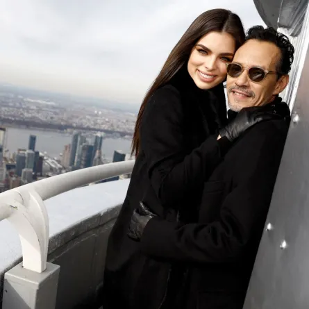Nadia Ferreira and Marc Anthony visit the Empire State Building on December 05, 2022 in New York City. John Lamparski/Getty Images for Empire State Realty Trust/AFP John Lamparski / GETTY IMAGES NORTH AMERICA / Getty Images via AFP
