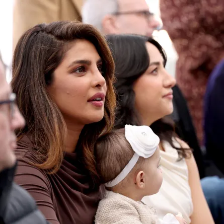 Priyanka Chopra and Malti Marie Chopra Jonas attend The Hollywood Walk of Fame star ceremony honoring The Jonas Brothers on January 30, 2023 in Hollywood, California. Amy Sussman/Getty Images/AFP Amy Sussman / GETTY IMAGES NORTH AMERICA / Getty Images via AFP